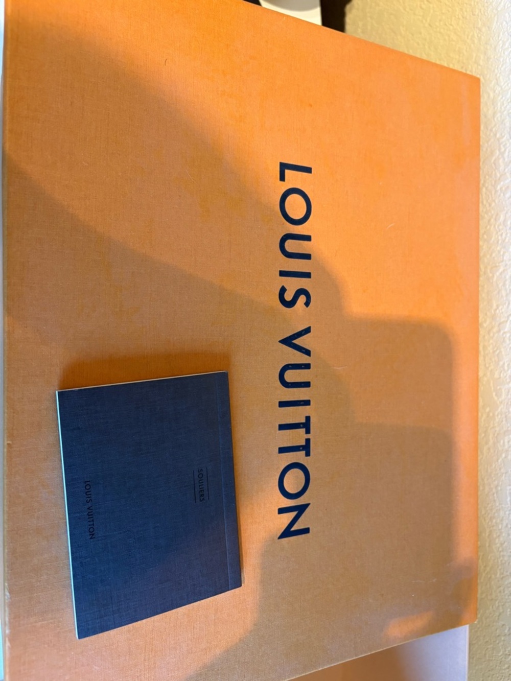 Louis Vuitton Navy Damier Low-Top Sneaker with White Sole- Used, Men’s size 10. - Picture 12 of 12